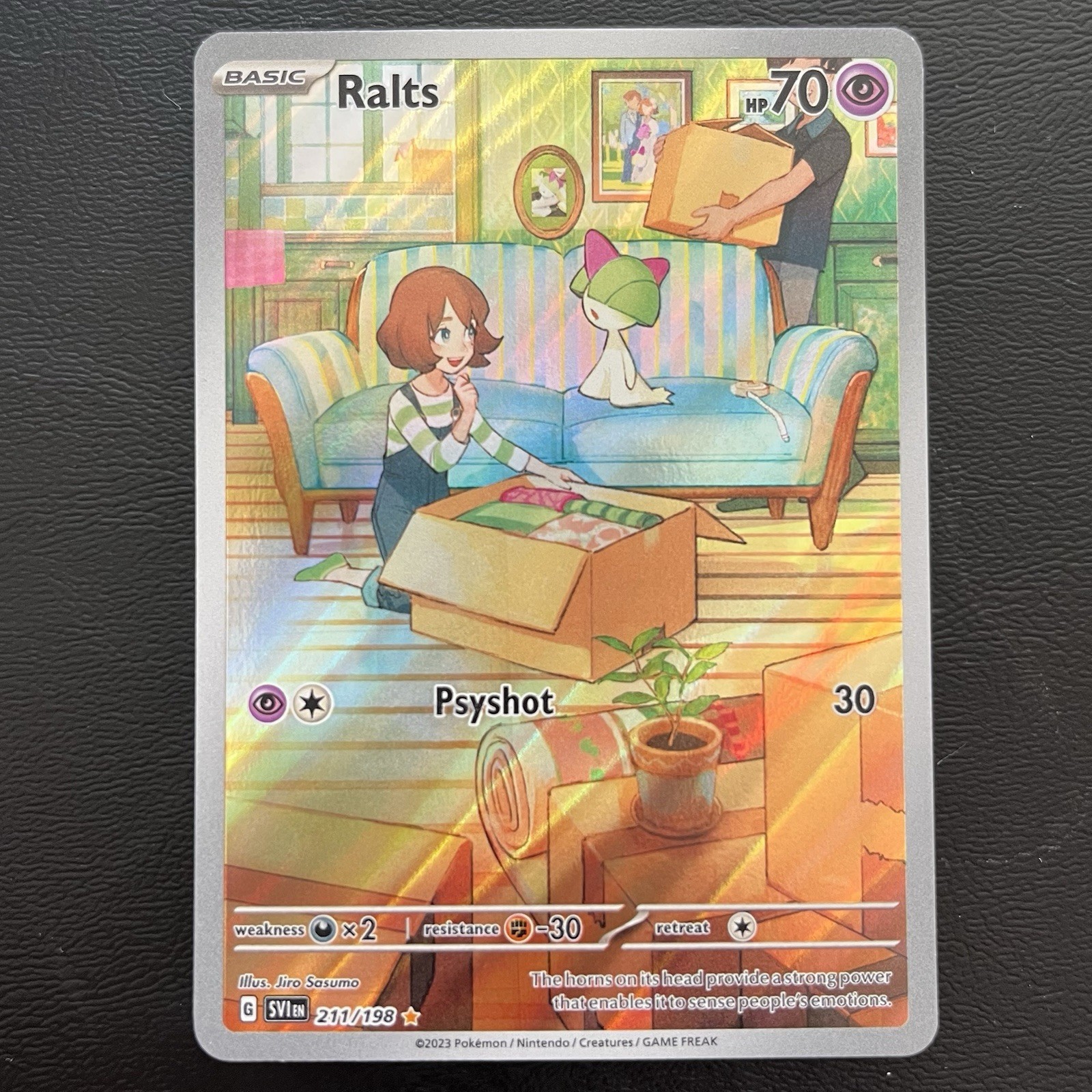 2023 Pokemon Scarlet & Violet Base Ralts Illustration Rare 211/198 NM
