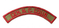 Central North Carolina Council Khaki Red Half Strip CSP  Itibapishe Iti Hollo