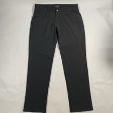 Peter Millar Golf Pants Mens 35x30 BlackBingham Crown Crafted Performance Pants