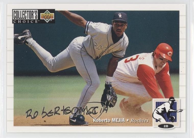 1994 Upper Deck Collector's Choice Silver Foil Signature Roberto Mejia #203 11pj