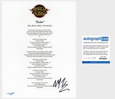 'Marcus King' Signed Lyric Sheet 'Sucker' ACOA Arcane Soundtrack