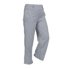 Mercer Culinary Genesis Unisex Black Gray Hounds Tooth Cook's Pants - S