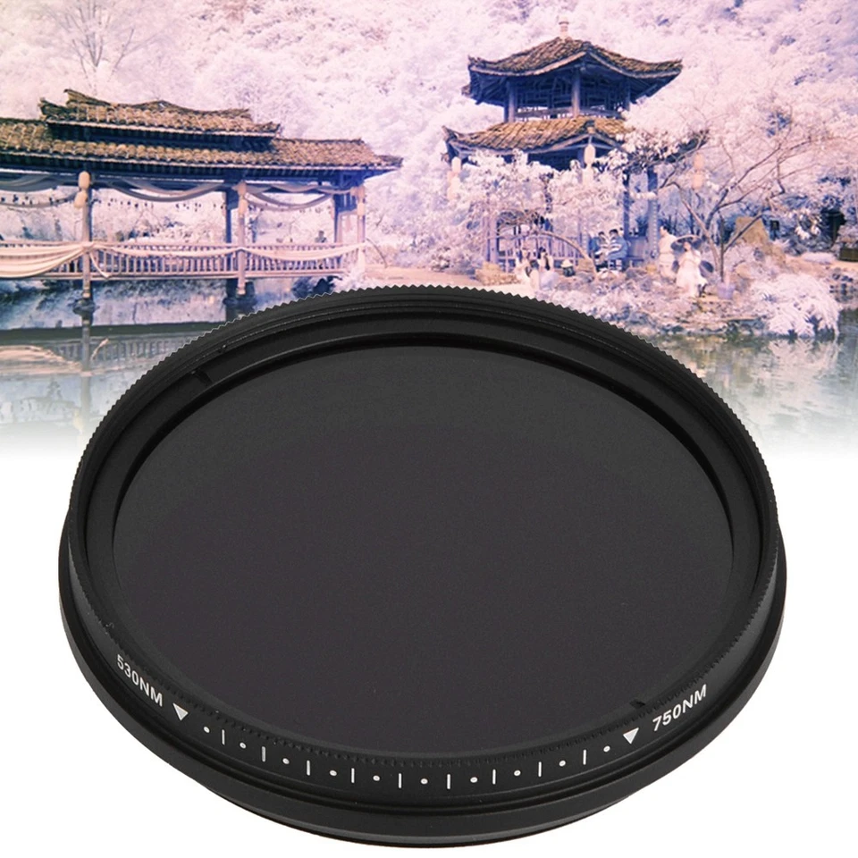 FOTGA 58mm Adjustable Optical Infrared Lens Filter 530-750nm For DSLR Camera IR - Image 2 of 4