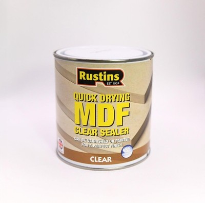 Rustins schnelltrocknende MDF Versiegelung klar verbesserte Haltbarkeit 250ml/500ml/1L/2,5L