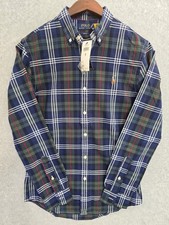 Polo Ralph Lauren Men's Slim Fit Button Down Oxford Shirt Blue/Green Small NWT