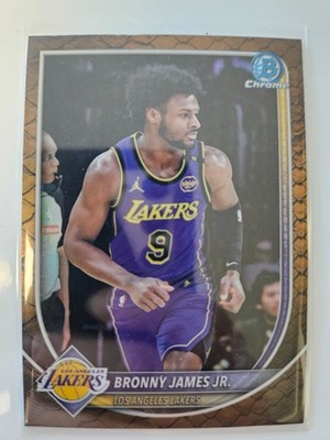 2025-26 Bowman Chrome Basketball BRONNY JAMES JR #BCV-122 Reptilian, LA Lakers