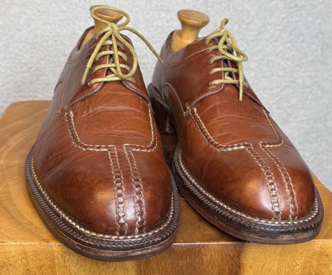 SAOLA Mocassino Cole Haan Country punta divisa cognac marrone uomo 10 D blucher