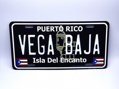 PUERTO RICO VEGA BAJA ISLA DEL ENCANTO METAL CAR NOVELTY LICENSE PLATE AUTO TAG