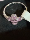 Bomb Party Ring Size 9 Sterling Club 2026 Rose Quartz CZ “Seamless Wonders” — photo 3