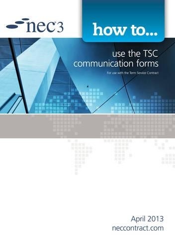 How to use the TSC communication forms - 9780727759276