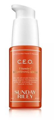Sunday Riley CEO 15% Vitamin C Brightening Serum 1fl oz. Authentic New in Box