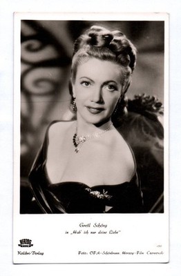 Photo postcard Gretl Schörg in ''I only have your love'' actor