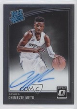 2018 Panini Donruss Optic Rated Rookie Signatures Chimezie Metu #195 Auto 0s5s