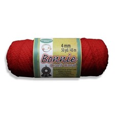 Pepperell Bonnie Macrame Craft Cord 4mmX50yd - Red Multicolor