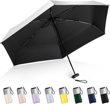 LEAGERA Mini Umbrella For Purse - UPF 50 UV Blocker Sun Protection 1.2black