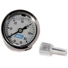 Bbk Performance Fuel Pressure Gauge - 0-60Psi - Liquid Filled 1617