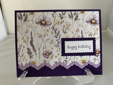 Stampin Up Card Kit Set Of 4 "Happy Birthday" cards E2 - Elegant Eggplant