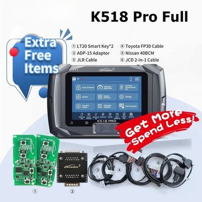 Full Global Version Programmer with LT20 Smart Key Cable FCA 12+8JLR ADP Adapter