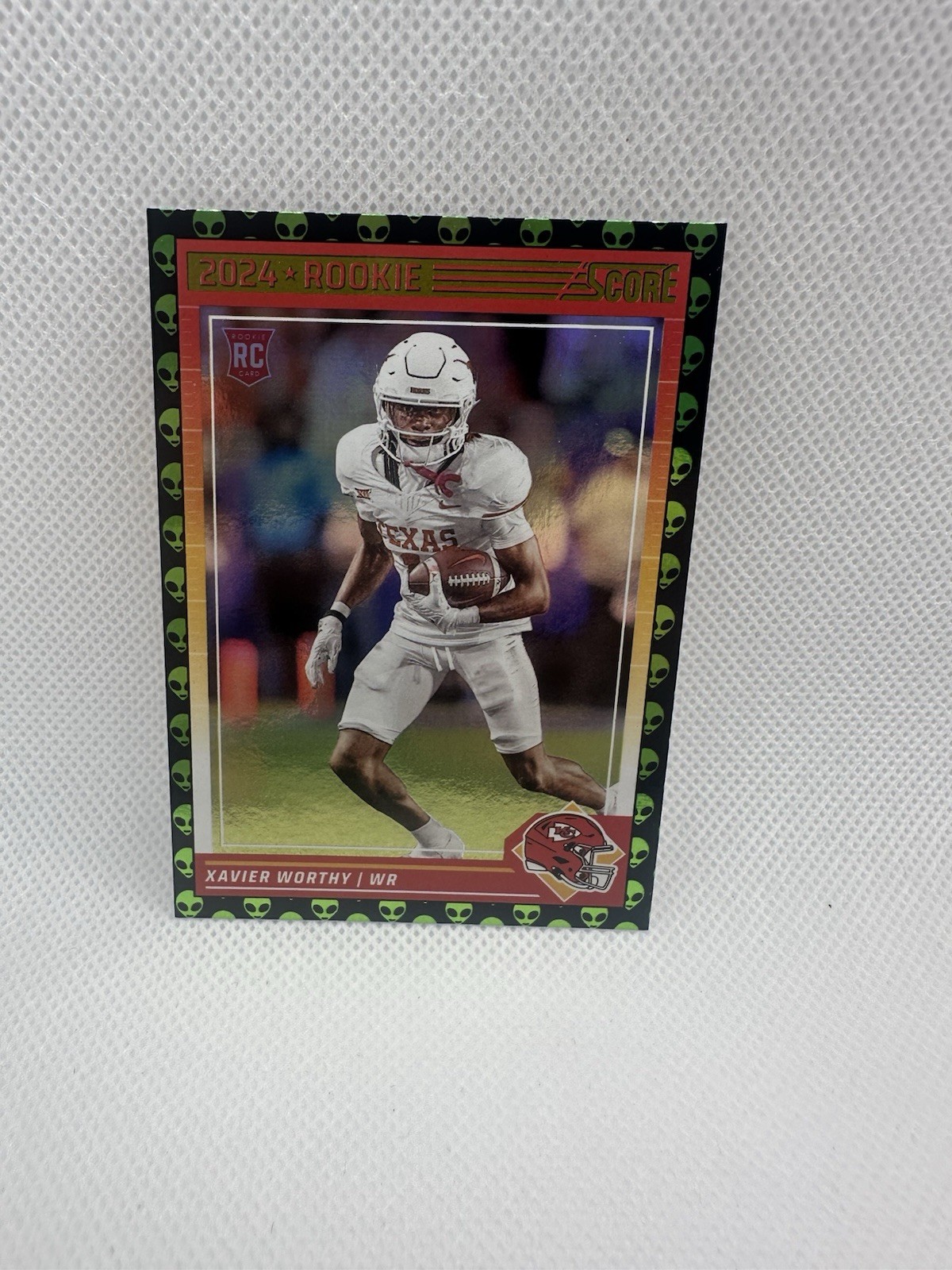 2024 Panini Score Xavier Worthy Extraterrestrial #324 Rookie RC Chiefs