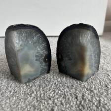 Set Of Two Agate Rock Bookends  1.326KG