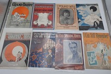 1920s Vintage Sheet Music Lot 8 Grand-Daddy Russian Moon Art Deco