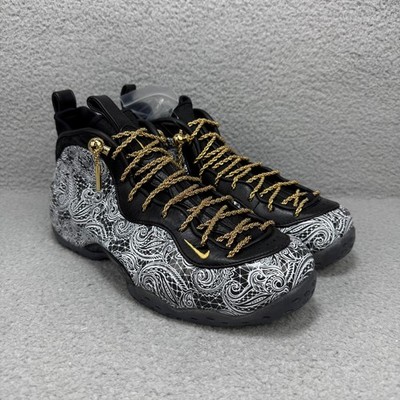 Nike Air Foamposite One ASW Victor Solomon Men 9.5 Shoe Black Paisley Trophies 1