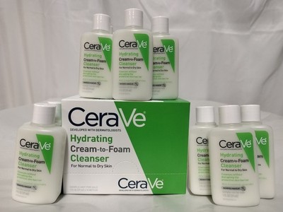 15 Pack of Cerave Hydrating Cream To Foam Cleanser: 1 Fl Oz Each, 15 Fl Oz Total