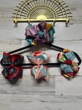 Lot of 4 Large Layered Hair Bows - Good Used Condition