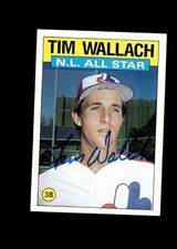Tim Wallach 1986 Topps All-Star Expos authentic autographed card