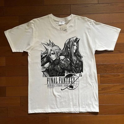 Final Fantasy T-shirt Cloud Sephiroth USJ White L