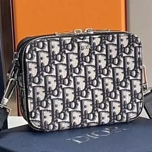 Dior Logo Mini Shoulder Bag in Monogram Pattern