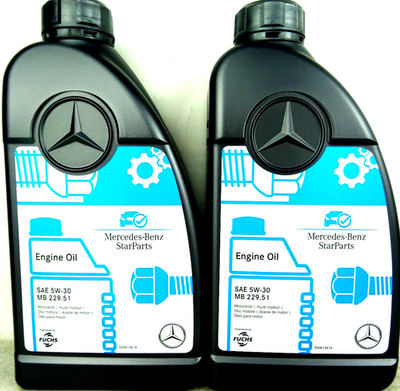 Mercedes Benz MB 229.51 5W-30 Motoröl 5W30 Genuine Engine Oil 2x 1Liter Original