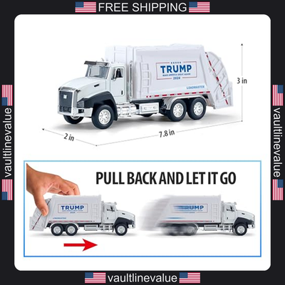 #ad President Donald Trump 2024 Election Garbage Truck Collectible Toy MAGA 1:50 $18.39
