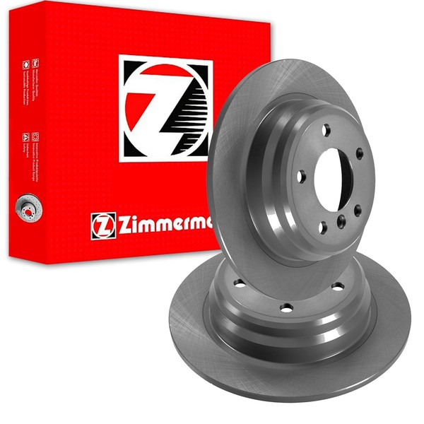 2X Zimmermann Coat Z Bremsscheiben 298Mm Voll Hinten Passend FÜR BMW 5-image