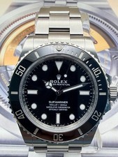 Rolex Submariner 124060 Silver Oyster Bracelet with Black Bezel 41 mm