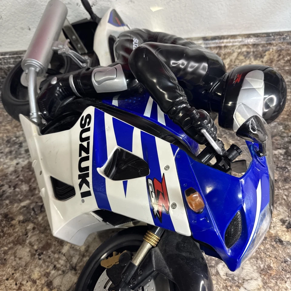 LRG De Colección TYCO Suzuki GSX-R 1000 RadioControl RC Motocicleta Sin Control Remoto Ni Cargador Foto 4 de 4