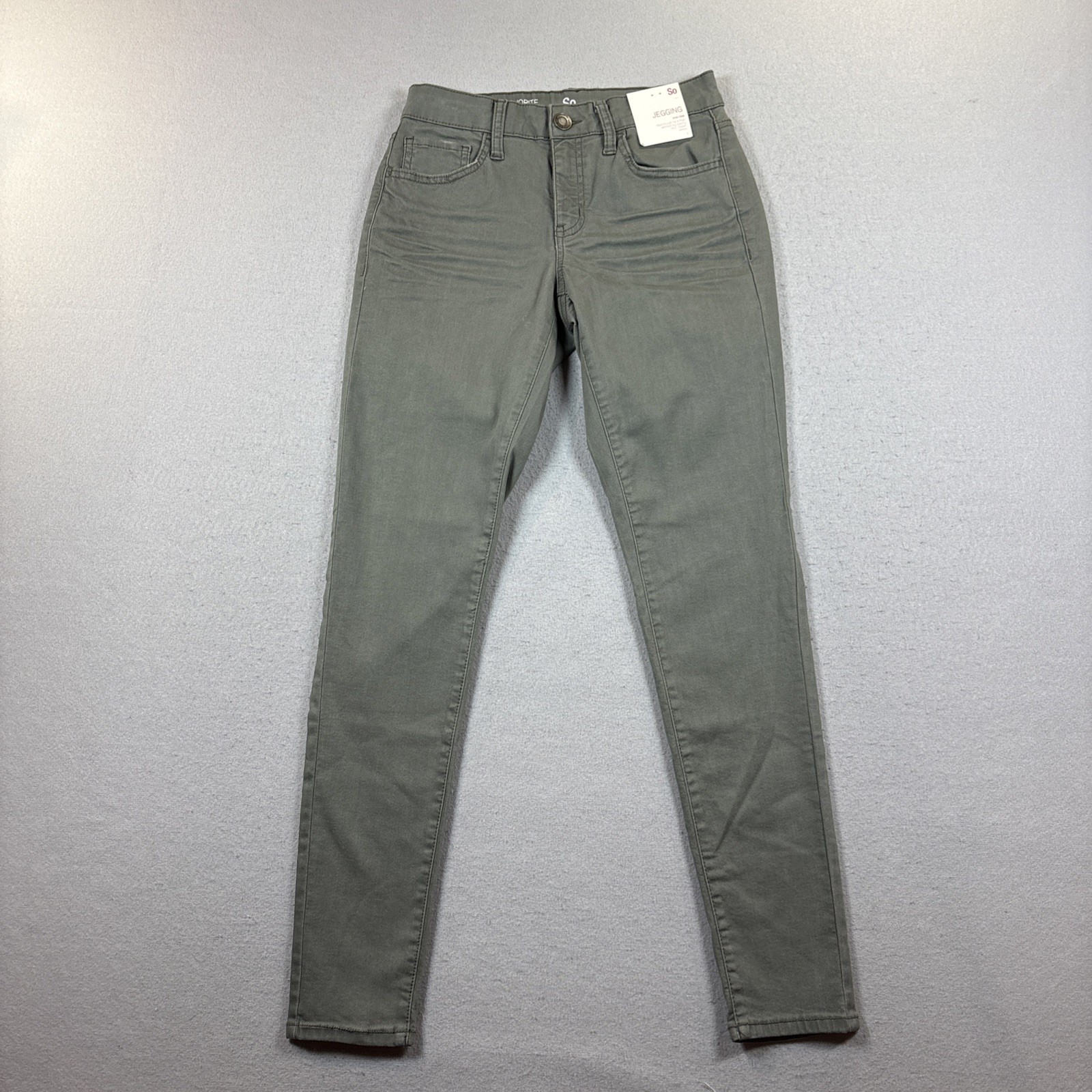 Size 7 Low Rise Ultimate Jegging Stretch Soft Denim Green Mo
