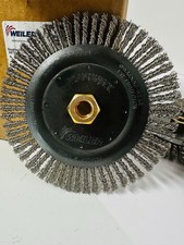 14 Weiler Roughneck 7" Stringer Bead Twist Wire Wheel 09000 9000 302 Stainless