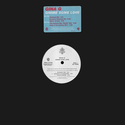 Gina G, Gimme Some Love, (12'', Promo), VG+, 3820641266