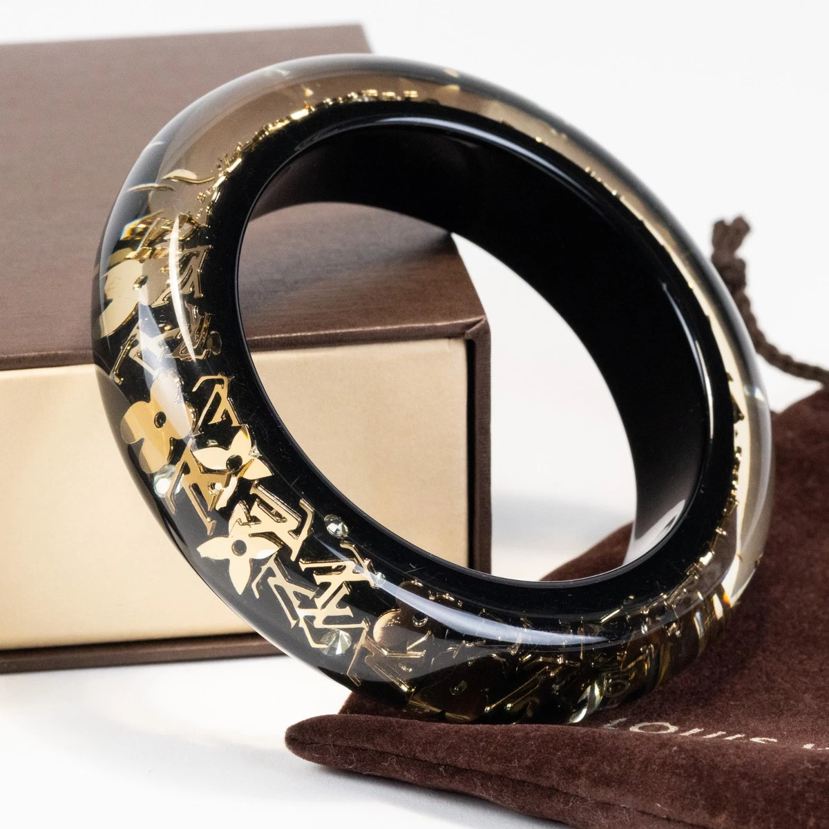 Louis Vuitton バングル Louis Vuitton Black Bangle Fashion Bracelets for sale | eBay