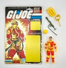 GI JOE: Blowtorch (1984) 100% Complete! With Backing Card! Excellent!