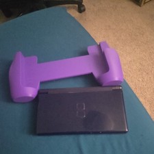 Navy Blue Nintendo Ds Lite Handheld Console with grip