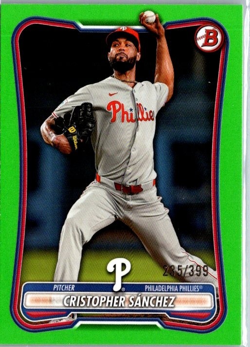 Topps 2026 Bowman Cristopher Sanchez Philadelphia Phillies #55 Green /399