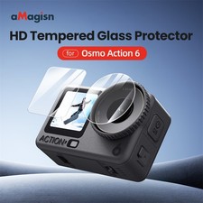 2pc Camera Lens Tempered Glass Screen HD Protector Set for DJI ACTION 6