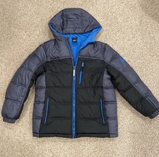 ZeroXposur Boys Blue/Black Puffer Coat -Size Medium 10/12