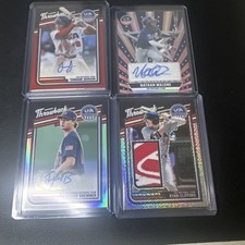 2023 Panini USA Baseball Throwback Autograph Card Lot Johnson Malone