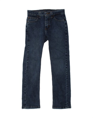 WRANGLER Boys Straight Jeans 9-10 Years W25 L25 Blue Cotton CE05
