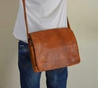Women's Vintage Leather Messenger Bag Brown Laptop Shoulder Handbag New