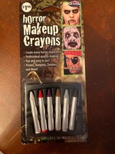 Horror Halloween Makeup Crayon Set w/ GITD Glow in the Dark Cream Makeup Gel Set