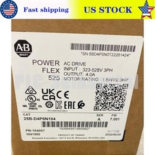 New Sealed Allen Bradley 25B-D4P0N104 /A Powerflex 525 AC Drive 2HP 25BD4P0N104